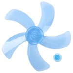 CHICTRY Plastic Fan Blade Replacement Leaves with Nut Cover for Household Standing Pedestal Fan Table Fanner Accessories Sky Blue 16 Inch 5 Leaves