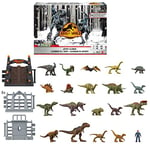 Jurassic World Dominion Holiday Advent Calendar with 24-Day Countdown, Daily Surprise Gifts Include Mini Toy Dinosaurs, Mini Human Figures and Accessories, HHW24