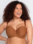 Curvy Kate Curvy Kate Luxe Multiway Strapless Moulded Bra - Caramel, Brown, Size 32J, Women