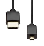 Pro HDMI til micro HDMI kabel - 4K Ultra HD - 1.5 m