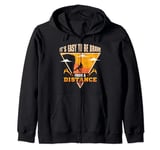 It's easy to be brave from a distance - Bolder Rock Climber Zip Hoodie