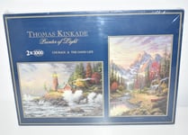 Thomas Kinkade Painter of Light 2 x 1000 Piece Puzzle Jigsaw Landscape Nature
