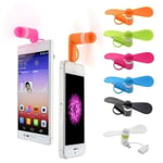 3 In 1 And 2 Travel Portable Phone Mini Fan For Micro Iphon Black 3in1