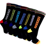 Mens Socks 7 Pairs Days of the Week Cotton Rich Casual Smart Sock Multipack 6-11