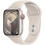 Apple Watch Series 9 GPS 41mm Starlight Aluminium Case (M/L)