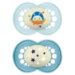 MAM Night Soother Astro 16+ Months X2 - Blue
