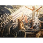 Joakim Skovgaard Christ In The Realm Of The Dead Large Wall Art Print Canvas Premium Poster Mural