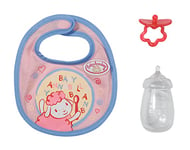 Baby Annabell Little Feeding Set 706534 - Feeding Set Suitable for 36cm Dolls for Toddlers - Includes Feeding Bib, Bottle, and Dummy for Soothing & Pretend Play - Suitable from 1 Year