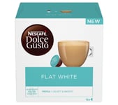 NESCAFE Dolce Gusto Flat White Coffee Pods - Pack of 16