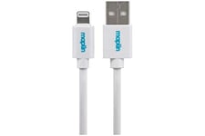 Maplin Premium Lightning to USB-A Cable White, 3m, for all iPhones 14, 13, 12, 11, SE, iPad Air/Mini (2019), iPad (up to 2021 generation), Airpods (w/Lightning Case)