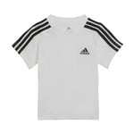 Sportstøj til Baby Adidas Three Stripes Sort Hvid 9-12 månder