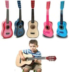 3" Children Kids Wooden Acoustic Guitar Musical Instrument Child Xmas Toy Pink