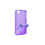 Venom Signature TPU Shell Case & Earphones For iPhone 5 - Deep Purple NEW