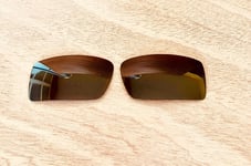 NEW POLARIZED REPLACEMENT BRONZE LENS FOR OAKLEY GASCAN SUNGLASSES