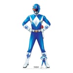 Blue Power Ranger Official Lifesize Cardboard Cutout with Free Mini Standee