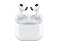 Apple AirPods - 3. sukupolvi - aidot langattomat kuulokkeet mikrofonilla. - korvapää - Bluetooth - valkoinen | Lightning latauskotelo
