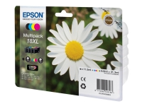 Epson 18XL Multipack - 4-pack - XL - svart, gul, cyan, magenta - original - bläckpatron - för Expression Home XP-212, 215, 225, 312, 315, 322, 325, 412, 415, 422, 425