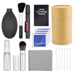 Professional 10-in-1 Camera Cleaning Kit Professional Lens Cleaning for DSLR Cameras and Optical Lens For Digital Camera Computer Mobile Phone Laptop Printer iPad