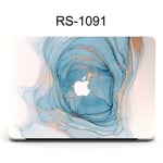 Convient pour étui de protection pour ordinateur portable Apple AirPro housse de protection pour macbook couleur marbre boîtier d'ordinateur-RS-1091- 2019Pro16 (A2141)