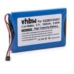 vhbw Batterie compatible avec Garmin Nüvi 2689LMT, 2689LMT 6-inch appareil GPS de navigation (1500mAh, 3,7V, Li-ion)