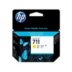 HP 711 - 29 ml - jaune - original - DesignJet - cartouche d'encre - pour DesignJet T100, T120, T120 ePrinter, T125, T130, T520, T520 ePrinter, T525, T530