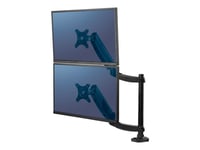 Fellowes Platinum Monitor Arm - Monteringssats - Justerbar Arm - För 2 Monitorer - Aluminium, Stål, Plast - Svart - Skärmstorlek: Upp Till 27 Tum - Disk-Monteringsbar