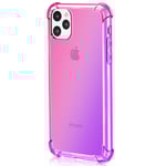 Kraftfullt Skyddsskal i Silikon - iPhone 11 Pro Rosa/Lila