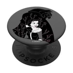 PopSockets Disney Beauty & The Beast Silhouette Grayscale & Blossoms PopSockets PopGrip: Swappable Grip for Phones & Tablets