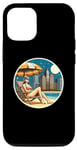 Coque pour iPhone 15 Vintage Vacation Sunset Beach Retraite Retraite