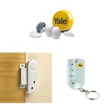 Yale YES-ALARMKIT-PLUS Home Security Alarm Kit, 7 Piece Kit, Self-Monitored, No Contract, DIY Install, Wireless, PIR Movement Sensors, Door/Window Sensors, External Siren, Keypad, Remote Key Fob