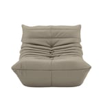 Ligne Roset - Togo Fireside Chair, Fabric Cat. S Alcantara Dove Grey 4475 - Fåtöljer - Skum