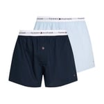 Tommy Hilfiger Kalsonger 2P Signature Boxer Shorts Blå bomull XX-Large Herr