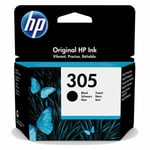 Original HP 305, Black Ink Cartridge, Deskjet Printer 2722, 2723, 2724, 3YM61AE