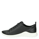 ECCO Flexure Runner W, Sneaker Basse Femme, Black/White 1001, 41 EU