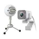 Blue Microphones Snowball USB Microphone + Logitech StreamCam – Live Streaming Webcam