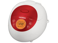 Cuckoo CR-0351F, Rice Cooker, White & Red, 0,54 L, Aluminium, LCD, 1,2 m cable