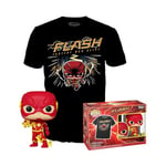 Funko Pop! & Tee: DC - The Flash - Small - (S) - DC Comics - T-Shirt - Vêtements avec Une Figurine en Vinyle à Collectionner - Idée de Cadeau - Jouets et Top à Manches Courtes pour Les Adultes