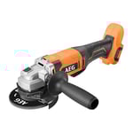 AEG - Meuleuse 125 mm sans fil 18 Volts [PRO18V] - Changement de lame sans outil - livrée avec une carter et un disque (sans batterie) - BEWS18-125X2-0