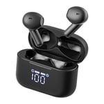 TOZO Wireless Earbuds Semi In-Ear Headphones w/ LED Digital Display Charger