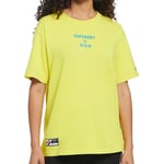 T-Shirt Jaune Femme Superdry Corporate