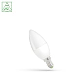 C37 E14 1W - LED kronljuslampa, 230V, kallvit, Spectrum - Dimbar : Inte dimbar, Kulör : Kall