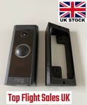 Angle Mount for Ring Video Doorbell Wired Left Right Wedge 10 Degrees BLACK UK