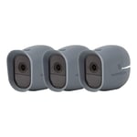 3 x Silicone Skins Compatible With Arlo Pro & Arlo Pro 2 Smart Security - 100% Wire-Free Cameras - by Wasserstein (With Sunroof) (Blue)