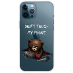 Unfading Pattern Printing iPhone 14 Pro Max Deksel - Don't Touch My Phone
