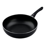 ELO 4362026 Poêle wok 20 cm de diamètre, Sauteuse de cuisine, Wok, Convient à tous types de feux, Aluminium, Noir, 20cm