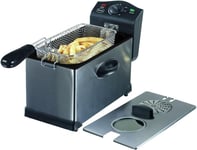 Prestige 3 Litre Stainless Steel Deep Fat Fryer with Viewing Window and...
