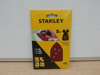 5 X STANLEY BLACK & DECKER STA31024 MOUSE SANDER SANDING SHEETS ASSORTED GRADES