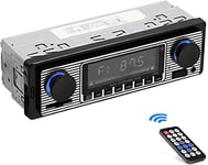 Autoradio Bluetooth, 7 Couleurs Stereo Fm Radio 4X60W Poste Radio Voiture  Soutien Bluetooth/Usb/Sd/Aux/