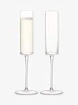 LSA International Otis Champagne Flutes, Set of 2, 150ml, Clear