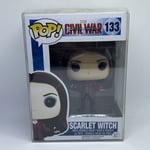 Funko POP #133 Scarlet Witch Marvel - Rare and Vaulted - Inc POP Protector